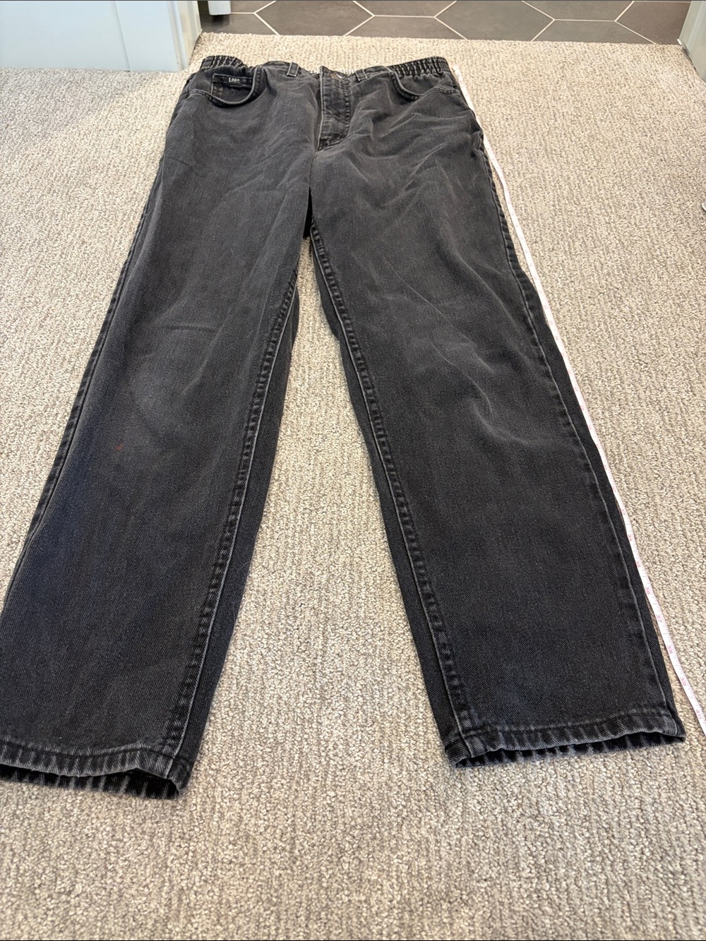 LEE Women's Vintage Elastic Waist Wide Leg Jeans Size 10/M